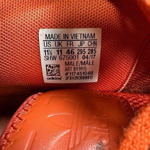 Adidas Men’s Size 11.5 NMD R2 Sneakers Future Harvest Orange Athletic Shoes - Picture 5 of 7